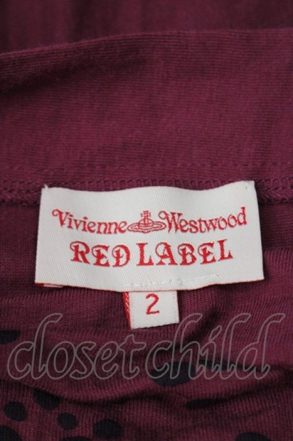 画像5: ヴィヴィアンウエストウッド 中古 / オーブドット半袖カットワンピース 2 パープル  I-26-03-29-074-op-HD-ZI (5)