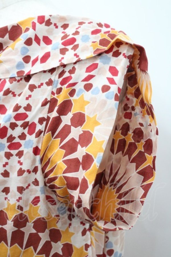 画像5: ヴィヴィアンウエストウッド 中古 / 幾何学花柄ワンピース 3 ピンクＸ柄  I-26-03-29-077-op-HD-ZI (5)