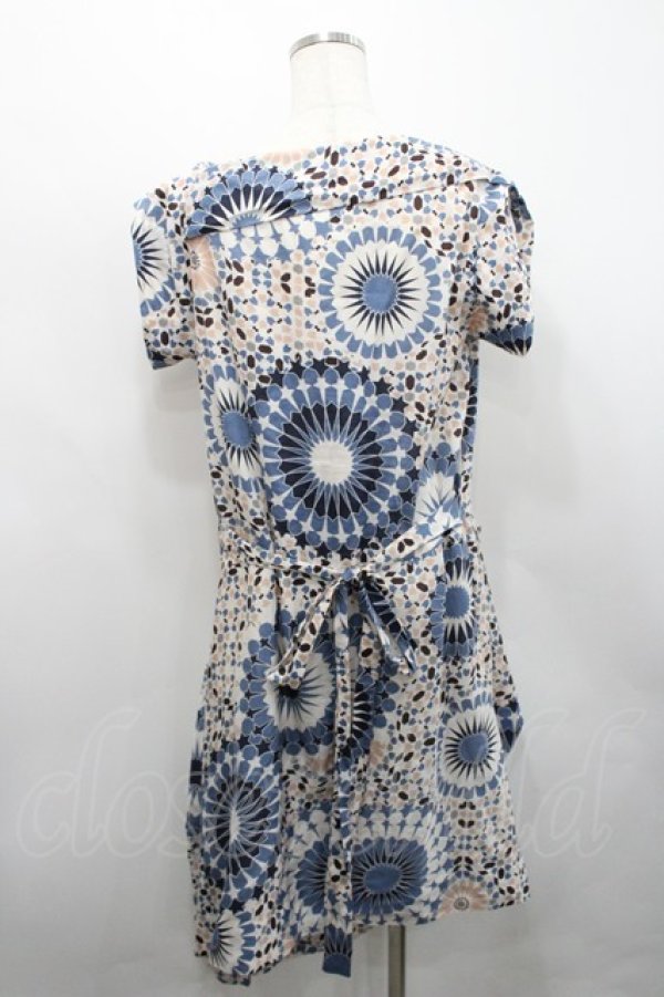 画像2: ヴィヴィアンウエストウッド 中古 / 幾何学花柄ワンピース 3 ピンクＸ柄  I-26-03-29-078-op-HD-ZI (2)