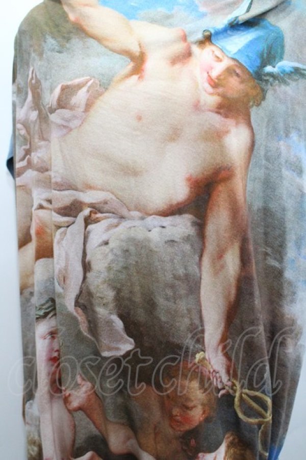 画像4: ヴィヴィアンウエストウッド 中古 / ブーシェ半袖ワンピース 2 青  I-26-03-29-079-op-HD-ZI (4)