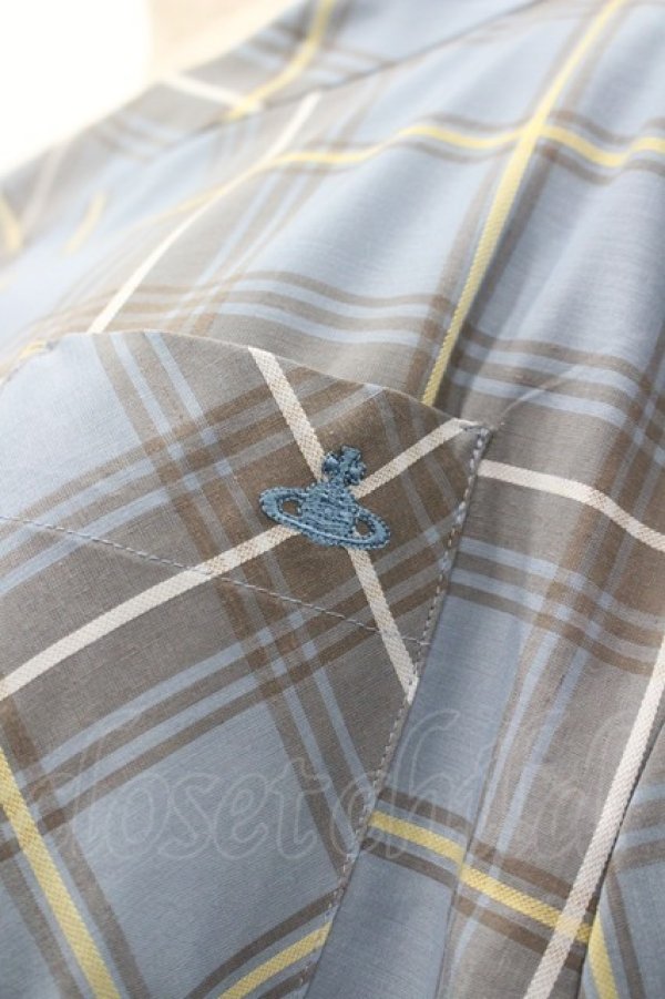 画像3: ヴィヴィアンウエストウッド 中古 / チェック半袖ワンピース 2  I-26-03-29-085-op-HD-ZI (3)