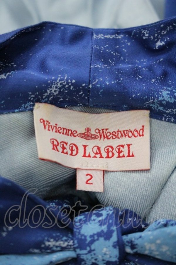 画像4: ヴィヴィアンウエストウッド 中古 / 総柄ワンピース 2 青  I-26-03-29-086-op-HD-ZI (4)