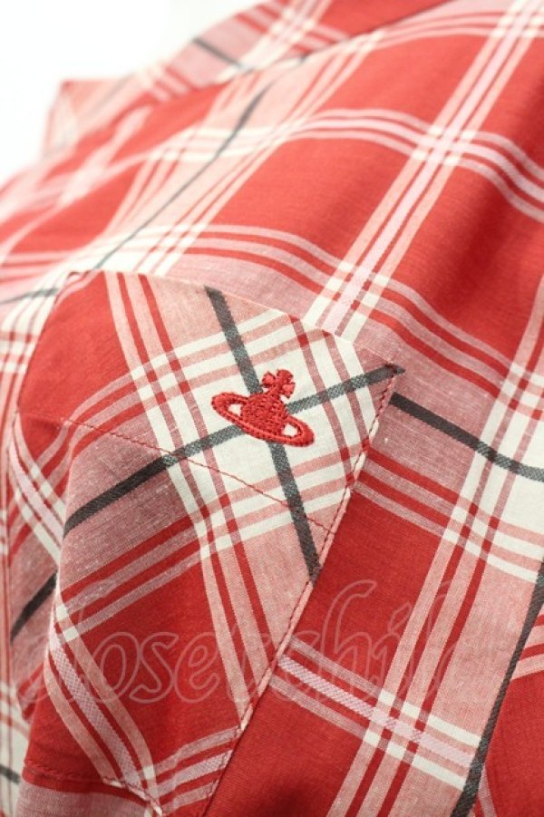 画像3: ヴィヴィアンウエストウッド 中古 / チェック半袖ワンピース 2  I-26-03-29-087-op-HD-ZI (3)