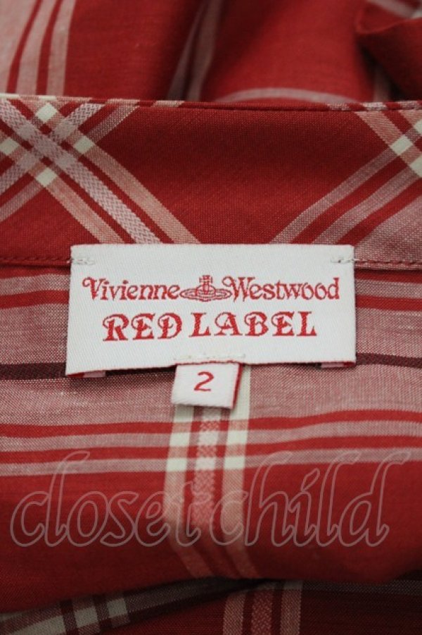 画像4: ヴィヴィアンウエストウッド 中古 / チェック半袖ワンピース 2  I-26-03-29-087-op-HD-ZI (4)
