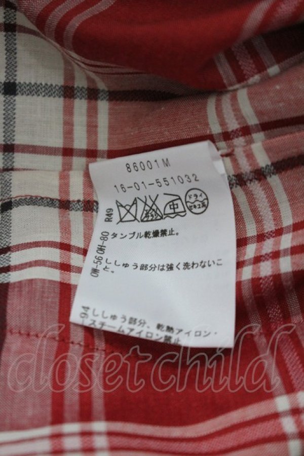 画像5: ヴィヴィアンウエストウッド 中古 / チェック半袖ワンピース 2  I-26-03-29-087-op-HD-ZI (5)