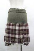 画像2: ヴィヴィアンウエストウッド 中古 / ニットチェック切リ替エスカート 2  I-26-03-29-090-sk-HD-ZI (2)