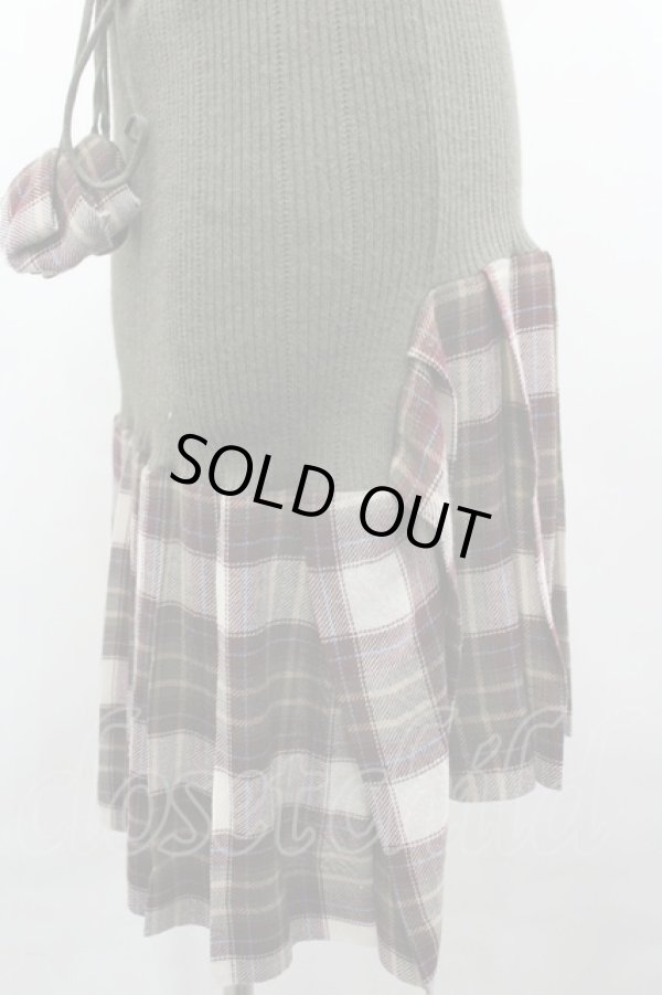 画像3: ヴィヴィアンウエストウッド 中古 / ニットチェック切リ替エスカート 2  I-26-03-29-090-sk-HD-ZI (3)