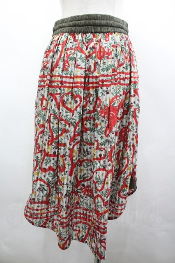 画像2: ヴィヴィアンウエストウッド 中古 / ハート花ガラスカート 2  I-26-03-29-093-sk-HD-ZI (2)