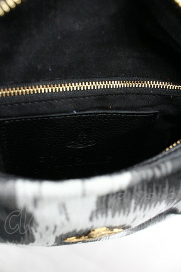 画像4: ヴィヴィアンウエストウッド 中古 / レオパードショルダーバッグ  黒  I-26-03-29-013-ba-HD-ZI (4)