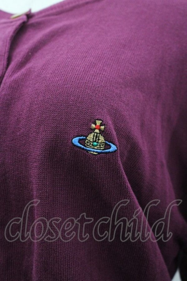 画像3: ヴィヴィアンウエストウッド 中古 / カラーオーブ刺繍ニットカーディガン M  I-26-03-29-017-to-HD-ZI (3)