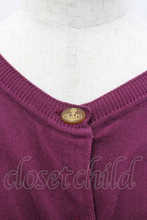 画像4: ヴィヴィアンウエストウッド 中古 / カラーオーブ刺繍ニットカーディガン M  I-26-03-29-017-to-HD-ZI (4)