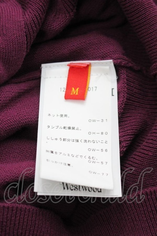 画像6: ヴィヴィアンウエストウッド 中古 / カラーオーブ刺繍ニットカーディガン M  I-26-03-29-017-to-HD-ZI (6)