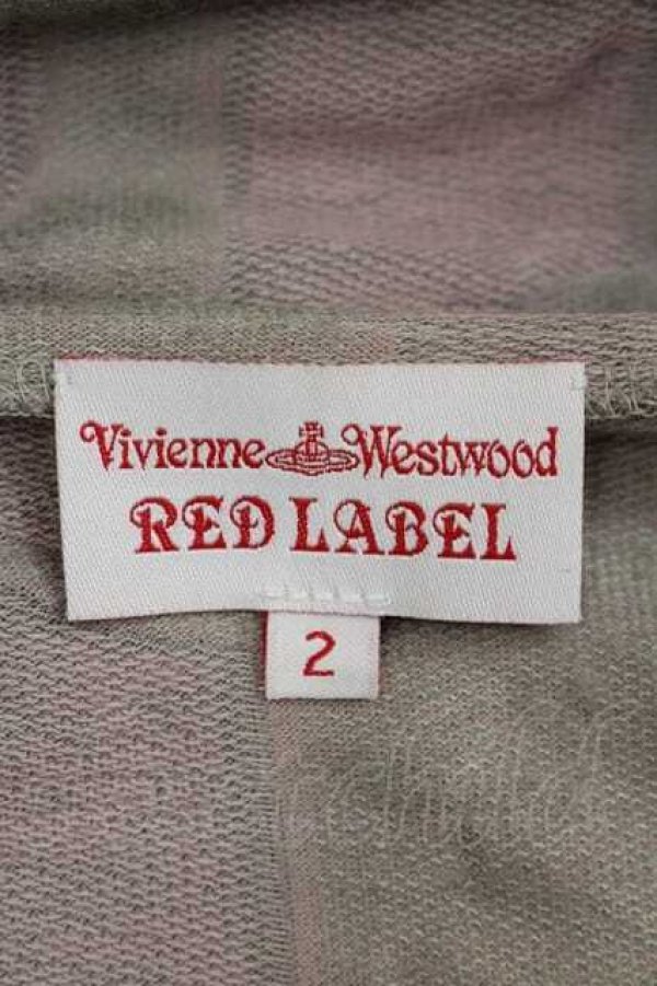 画像4: ヴィヴィアンウエストウッド 中古 / ボーダー総柄パーカー 2 ピンクＸグレー  I-26-04-22-021-to-HD-ZI (4)