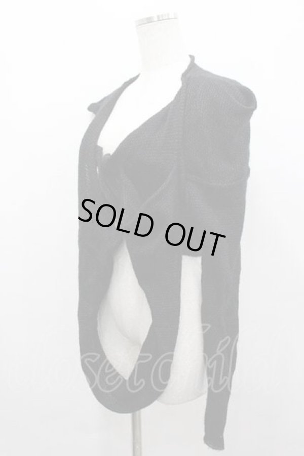 画像2: ヴィヴィアンウエストウッド 中古 / オーブボタン変形ニットボレロ 2 黒  I-26-04-22-022-to-HD-ZI (2)