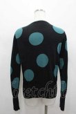 画像3: ヴィヴィアンウエストウッド 中古 / リボンオーブ刺繍スポット柄ニットカーディガン 2 黒  I-26-04-22-023-to-HD-ZI (3)