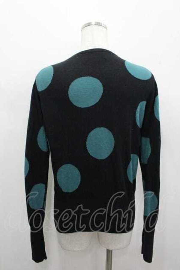 画像3: ヴィヴィアンウエストウッド 中古 / リボンオーブ刺繍スポット柄ニットカーディガン 2 黒  I-26-04-22-023-to-HD-ZI (3)