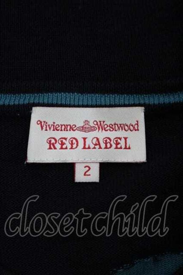 画像4: ヴィヴィアンウエストウッド 中古 / リボンオーブ刺繍スポット柄ニットカーディガン 2 黒  I-26-04-22-023-to-HD-ZI (4)