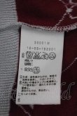 画像6: ヴィヴィアンウエストウッド 中古 / 単色オーブ刺繍&ラインオーブニットカーディガン 3 白Ｘボルドー  I-26-04-22-025-to-HD-ZI (6)