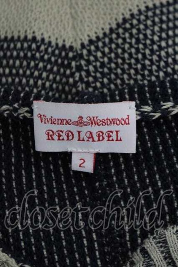画像4: ヴィヴィアンウエストウッド 中古 / フードニットカーディガン 2 アイボリーＸ黒  I-26-04-22-026-to-HD-ZI (4)