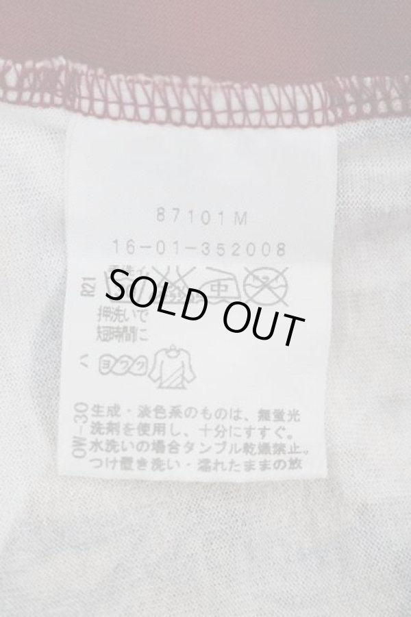 画像5: ヴィヴィアンウエストウッド 中古 / パッチワーク風半袖カットソー 3 赤Ｘ白  I-26-04-22-029-to-HD-ZI (5)