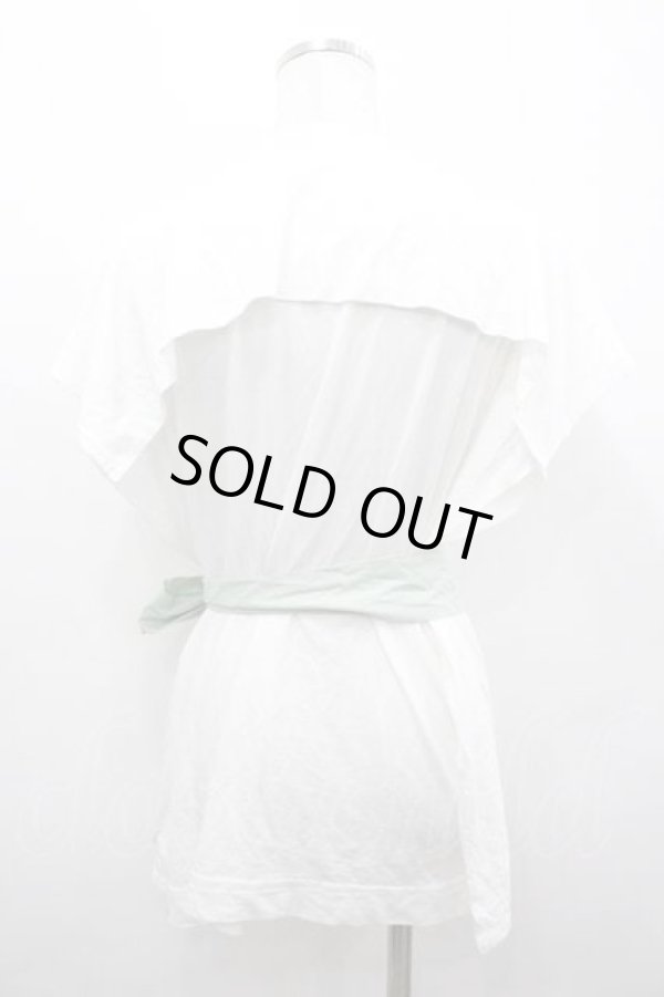 画像3: ヴィヴィアンウエストウッド 中古 / ボタニカルオーブプリント半袖カットソー 2 白Ｘ緑  I-26-04-22-030-to-HD-ZI (3)