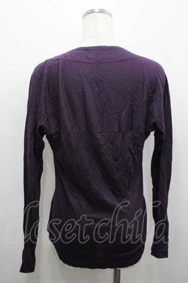 画像3: ヴィヴィアンウエストウッド 中古 / 単色オーブ刺繍カットソー 3 パープル  I-26-04-22-031-to-HD-ZI (3)