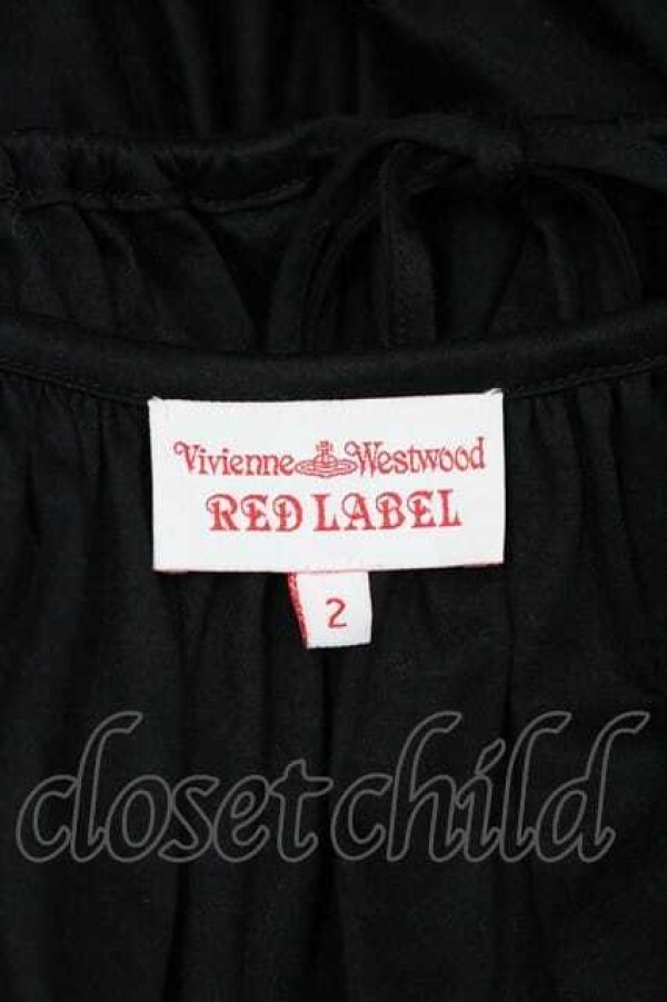 画像4: ヴィヴィアンウエストウッド 中古 / 単色オーブ刺繍裾フリルカットソー 2 黒  I-26-04-22-034-to-HD-ZI (4)