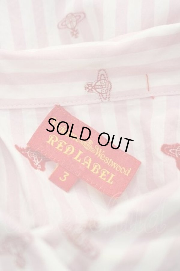 画像4: ヴィヴィアンウエストウッド 中古 / オーブ総柄半袖シャツ 3 ピンクｘ白  I-26-04-22-004-bl-HD-ZI (4)