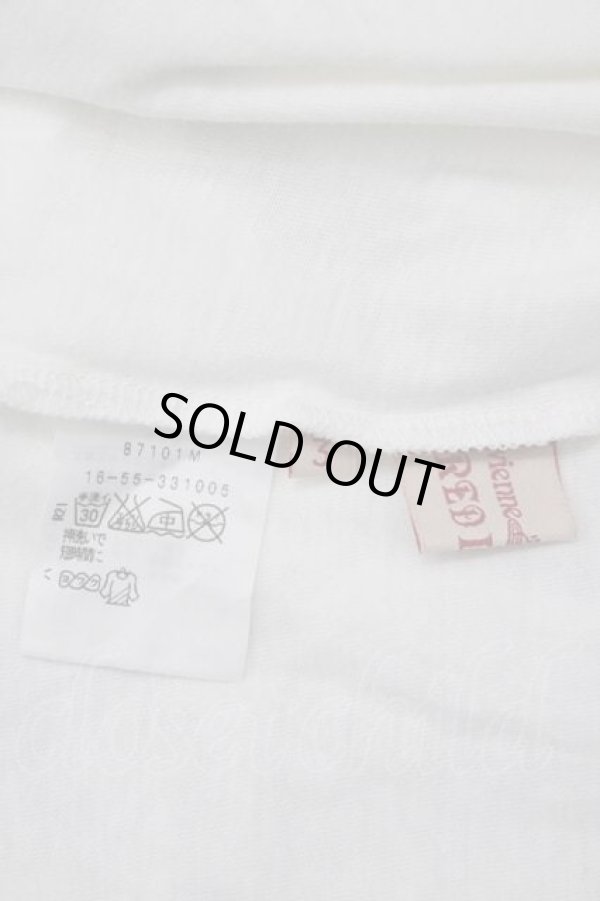 画像4: ヴィヴィアンウエストウッド 中古 / リボンオーブプリントTシャツ 3 白Ｘ青Ｘ赤  I-26-04-22-038-to-HD-ZI (4)