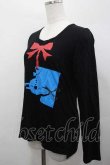 画像2: ヴィヴィアンウエストウッド 中古 / リボンオーブカットソー 3 黒Ｘ赤Ｘ青  I-26-04-22-039-to-HD-ZI (2)