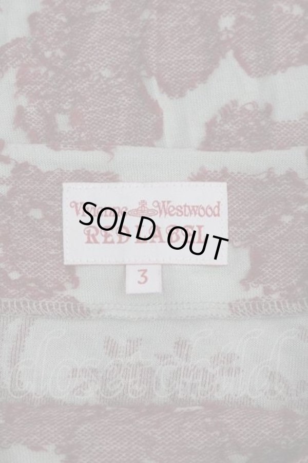 画像4: ヴィヴィアンウエストウッド 中古 / フラワー総柄半袖カットソー 3 グレーＸ赤  I-26-04-22-040-to-HD-ZI (4)