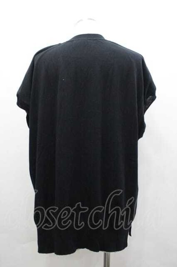 画像2: ヴィヴィアンウエストウッド MAN 中古 / “SLASH POCKET” ニットベスト F 黒Ｘ白  I-26-04-22-001-to-HD-ZI (2)