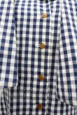 画像3: ヴィヴィアンウエストウッド 中古 / ギンガムチェック半袖シャツ 3 ネイビーＸ白チェック  I-26-04-22-005-bl-HD-ZI (3)