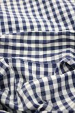 画像4: ヴィヴィアンウエストウッド 中古 / ギンガムチェック半袖シャツ 3 ネイビーＸ白チェック  I-26-04-22-005-bl-HD-ZI (4)