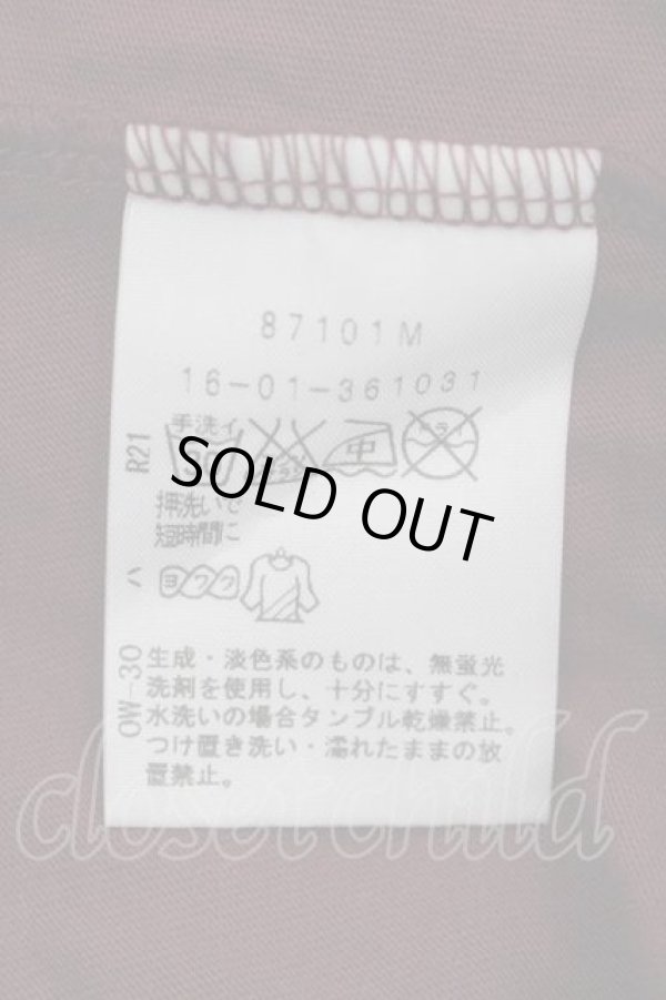 画像5: ヴィヴィアンウエストウッド 中古 / ウサギプリント半袖カットソー 3 ボルドー  I-26-04-22-045-to-HD-ZI (5)