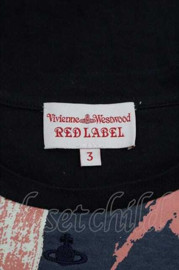 画像4: ヴィヴィアンウエストウッド 中古 / ユニオンジャックTシャツ 3 ネイビー  I-26-04-22-046-ts-HD-ZI (4)