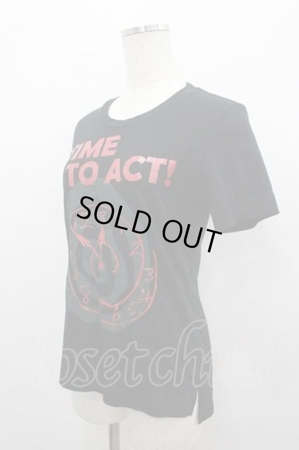 画像2: ヴィヴィアンウエストウッド 中古 / CHOICE時計Tシャツ 3 黒  I-26-04-22-047-to-HD-ZI (2)