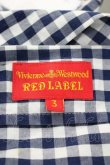 画像5: ヴィヴィアンウエストウッド 中古 / ギンガムチェック半袖シャツ 3 ネイビーＸ白チェック  I-26-04-22-005-bl-HD-ZI (5)