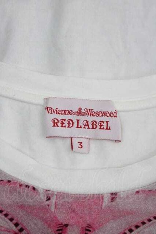 画像4: ヴィヴィアンウエストウッド 中古 / 騙シ絵Tシャツ 3 緑Ｘ白  I-26-04-22-048-to-HD-ZI (4)