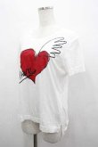 画像2: ヴィヴィアンウエストウッド 中古 / ハートTシャツ 3 白Ｘ赤  I-26-04-22-051-to-HD-ZI (2)