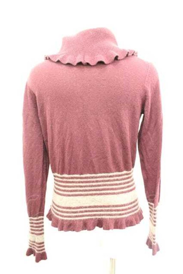 画像4: ヴィヴィアンウエストウッド 中古 / 裾ラインハイネックニットトップス 2 ボルドー  I-26-04-22-060-to-HD-ZI (4)