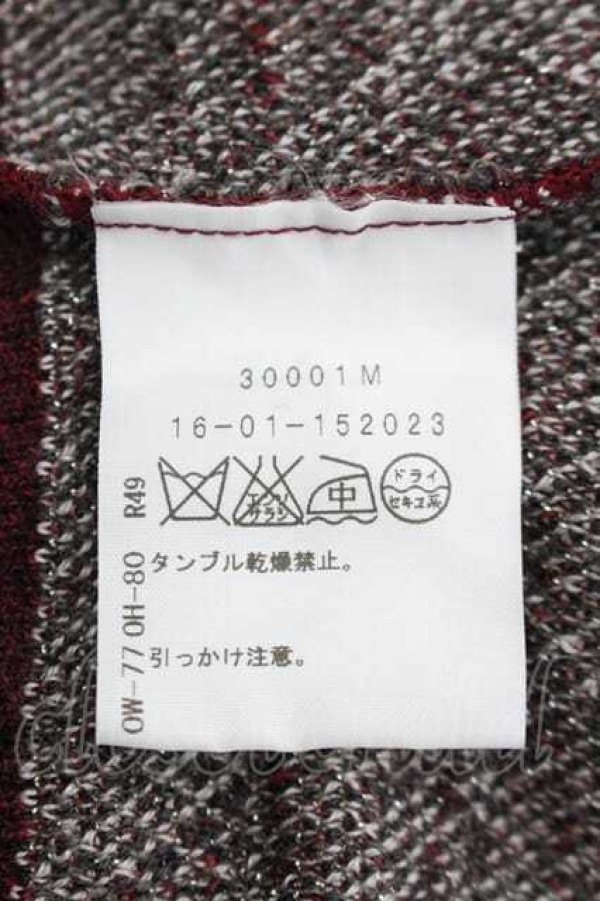 画像5: ヴィヴィアンウエストウッド 中古 / オーブラメニットトップス 3 ボルドーラメ  I-26-04-22-062-to-HD-ZI (5)