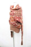画像2: ヴィヴィアンウエストウッド 中古 / 変形総柄ハイネックニットトップス 2 ブラウンＸ赤  I-26-04-22-064-to-HD-ZI (2)