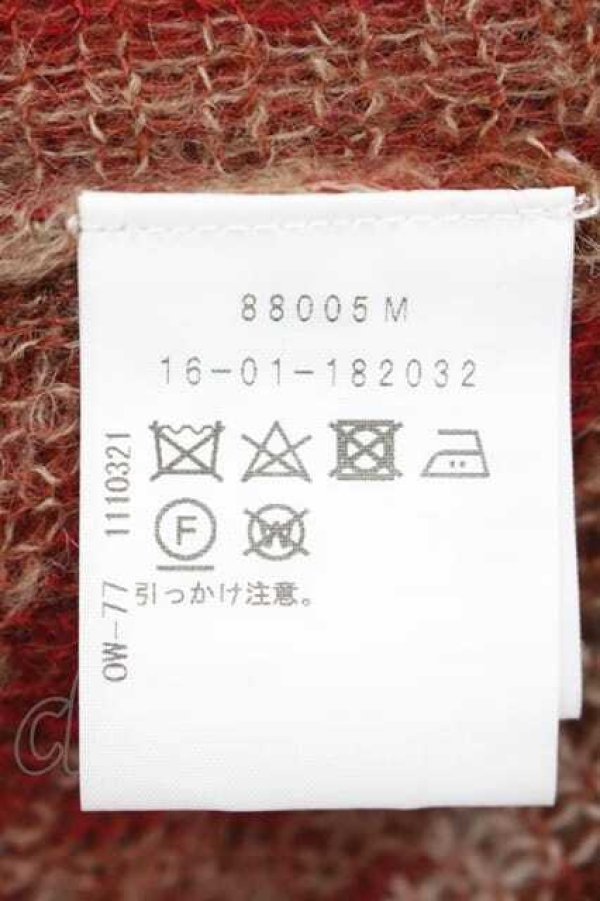 画像5: ヴィヴィアンウエストウッド 中古 / 変形総柄ハイネックニットトップス 2 ブラウンＸ赤  I-26-04-22-064-to-HD-ZI (5)