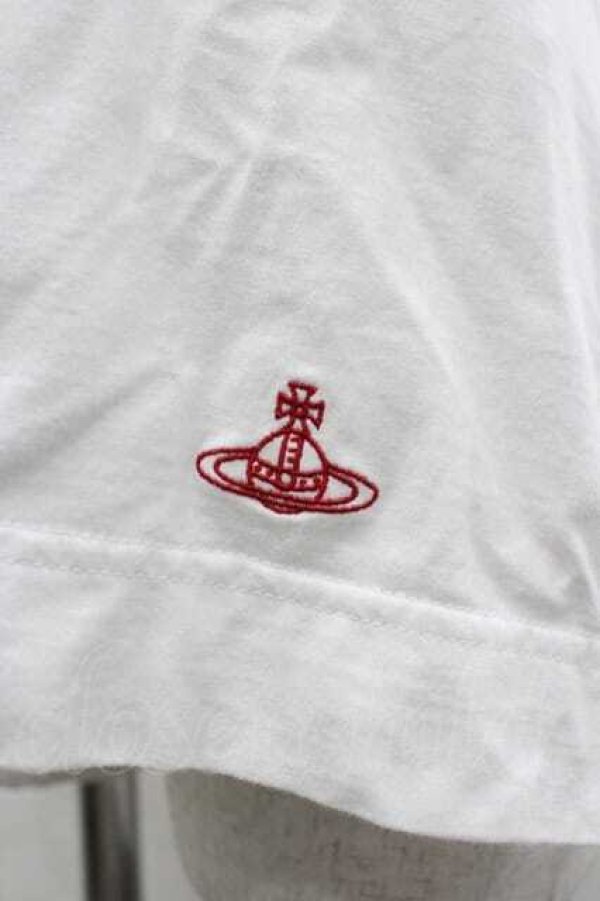 画像3: ヴィヴィアンウエストウッド 中古 / キスミーキティ半袖Tシャツ 02 白Ｘ黒Ｘ赤  I-26-04-22-007-ts-HD-ZI (3)