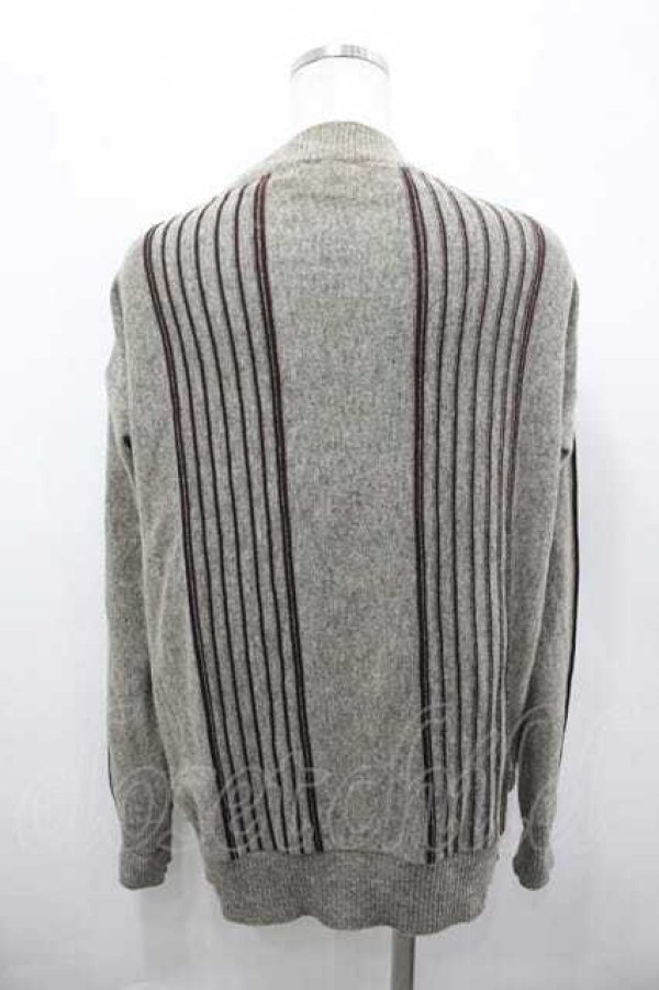 画像3: ヴィヴィアンウエストウッド 中古 / サイドストライプニットトップス 2 グレーＸボルドー  I-26-04-22-069-to-HD-ZI (3)