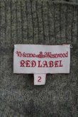 画像5: ヴィヴィアンウエストウッド 中古 / サイドストライプニットトップス 2 グレーＸボルドー  I-26-04-22-069-to-HD-ZI (5)