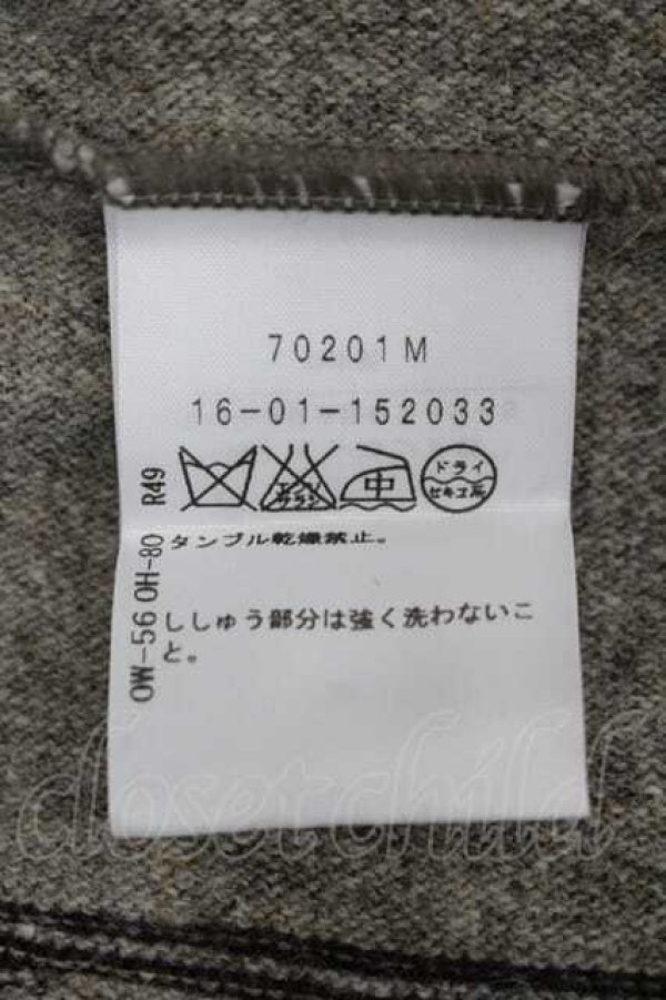画像6: ヴィヴィアンウエストウッド 中古 / サイドストライプニットトップス 2 グレーＸボルドー  I-26-04-22-069-to-HD-ZI (6)