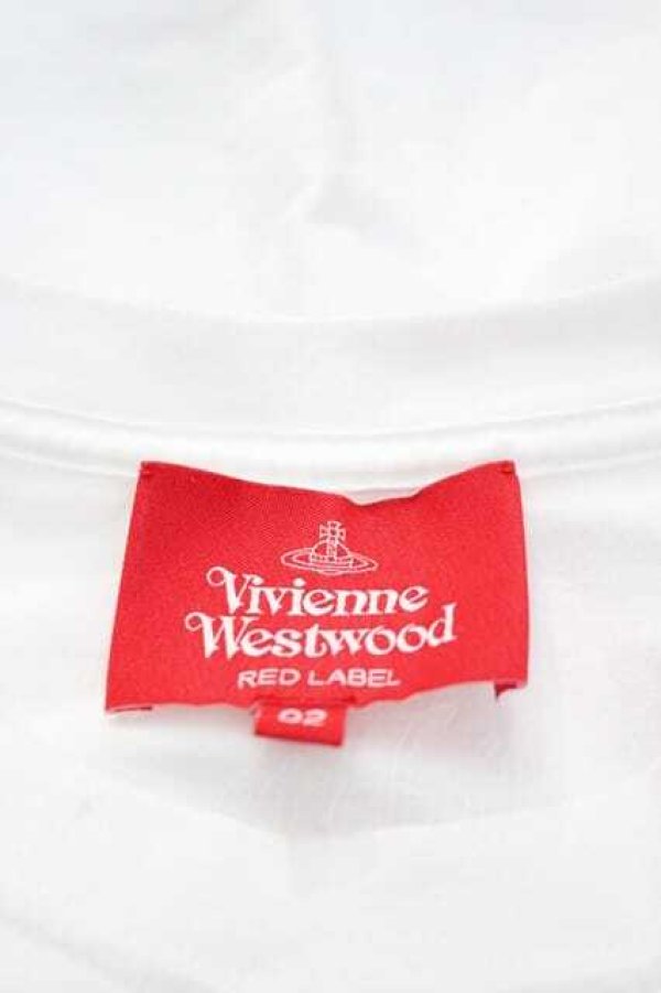 画像4: ヴィヴィアンウエストウッド 中古 / キスミーキティ半袖Tシャツ 02 白Ｘ黒Ｘ赤  I-26-04-22-007-ts-HD-ZI (4)