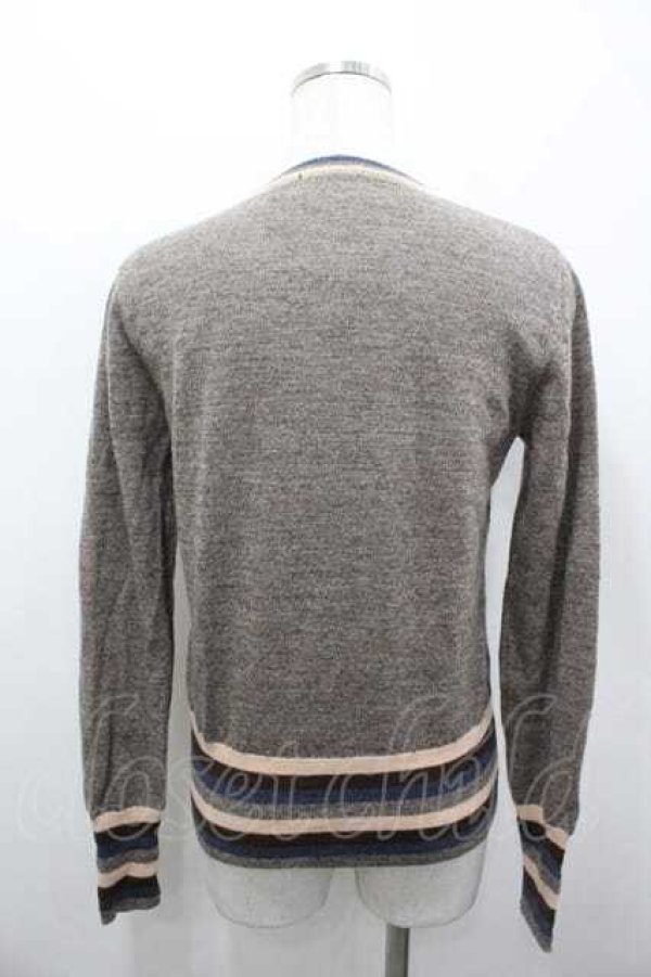 画像3: ヴィヴィアンウエストウッド 中古 / ダイヤプリントニットトップス 3 青Ｘベージュ  I-26-04-22-070-to-HD-ZI (3)
